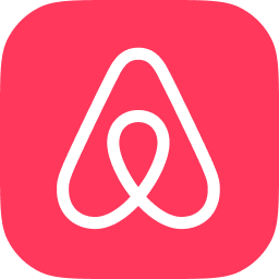 The logo for Airbnb